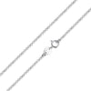BAMOER Classic Basic Chain 100% 925 Sterling Silver Lobster Clasp Adjustable Necklace Chain Fashion Jewelry SCA009-45