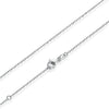 BAMOER Classic Basic Chain 100% 925 Sterling Silver Lobster Clasp Adjustable Necklace Chain Fashion Jewelry SCA009-45