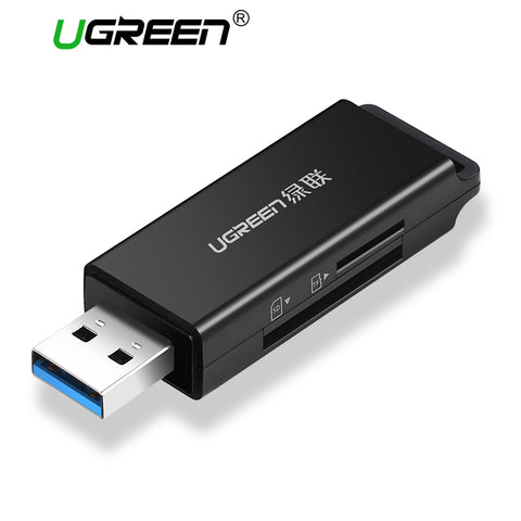 Ugreen USB 3.0 Card Reader SD Micro SD Mini Smart Card Reader for MacBook Max 256GB Memory Card Reader All in One USB SD Adapter